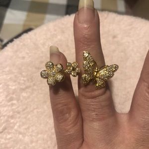 14k buterfly rings